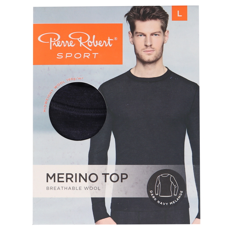 Underställströja Merinoull Dark Navy Herr Stlk L - 60% rabatt