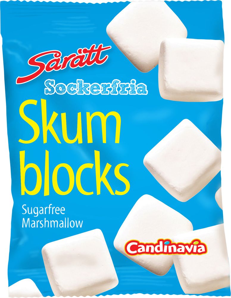 Sårätt Sockerfria Skum Blocks 80g