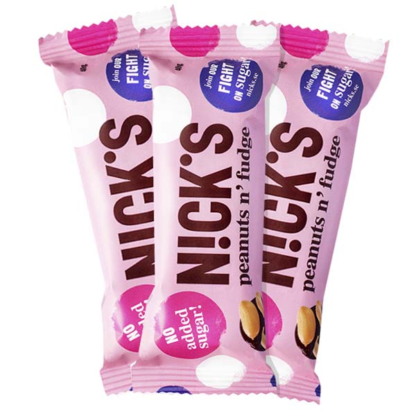 Nick's Peanut Fudge 40g x 3 st