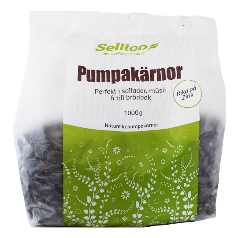 Pumpakärnor 1kg - 25% rabatt