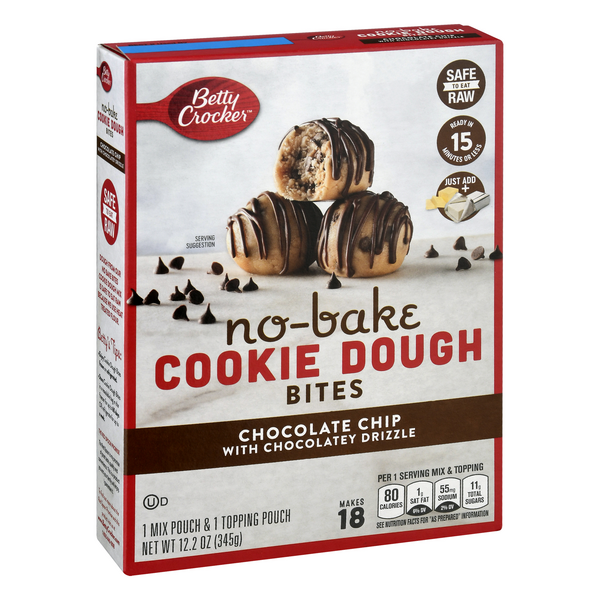 Betty Crocker No-Bake Cookie Dough Bites Chocolate Chip 345g