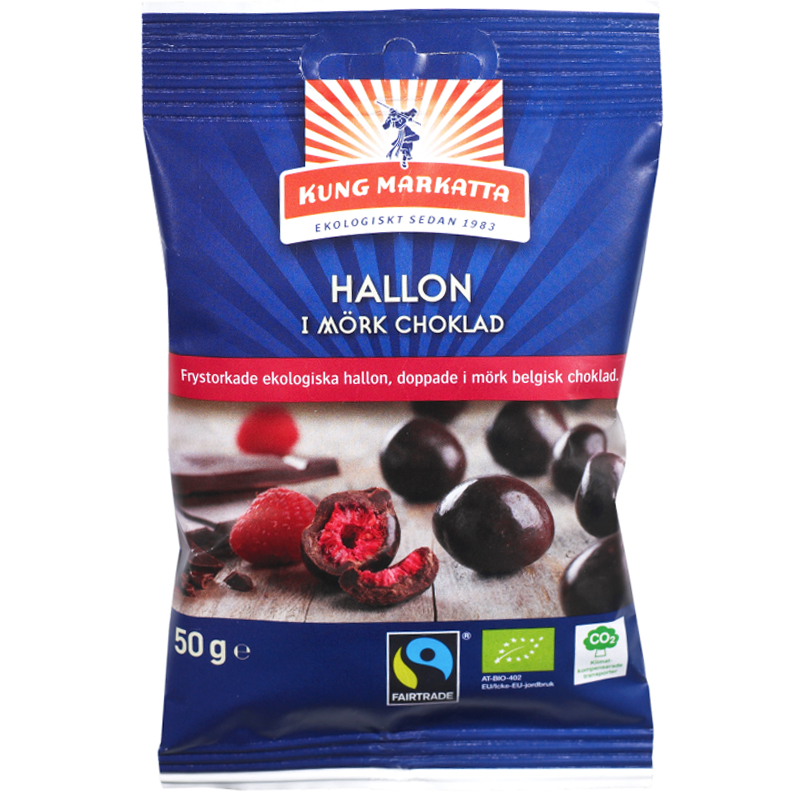 Hallon Mörk Choklad 50g - 50% rabatt