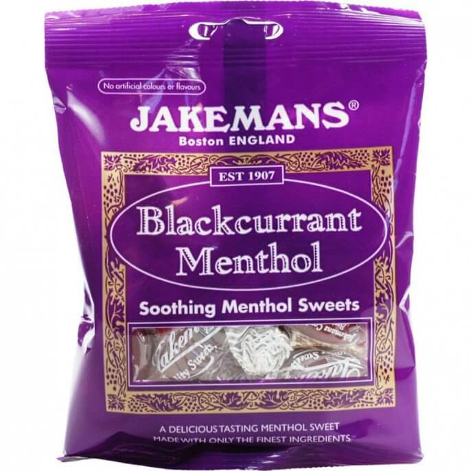 Jakemans Blackcurrant Menthol Bag 100g