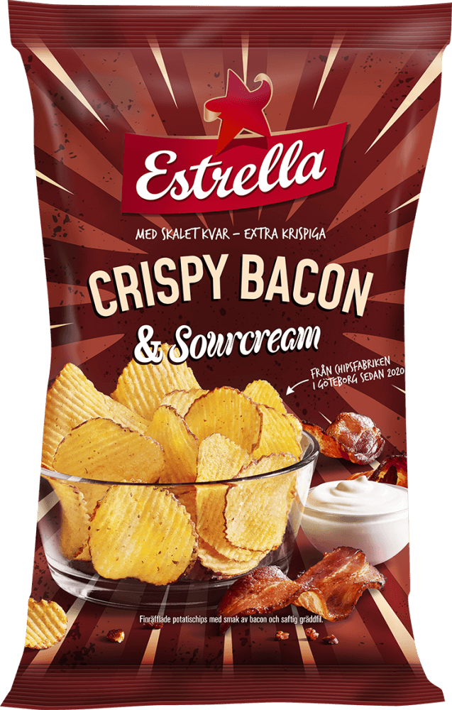 Estrella Crispy Bacon & Sourcream 175g
