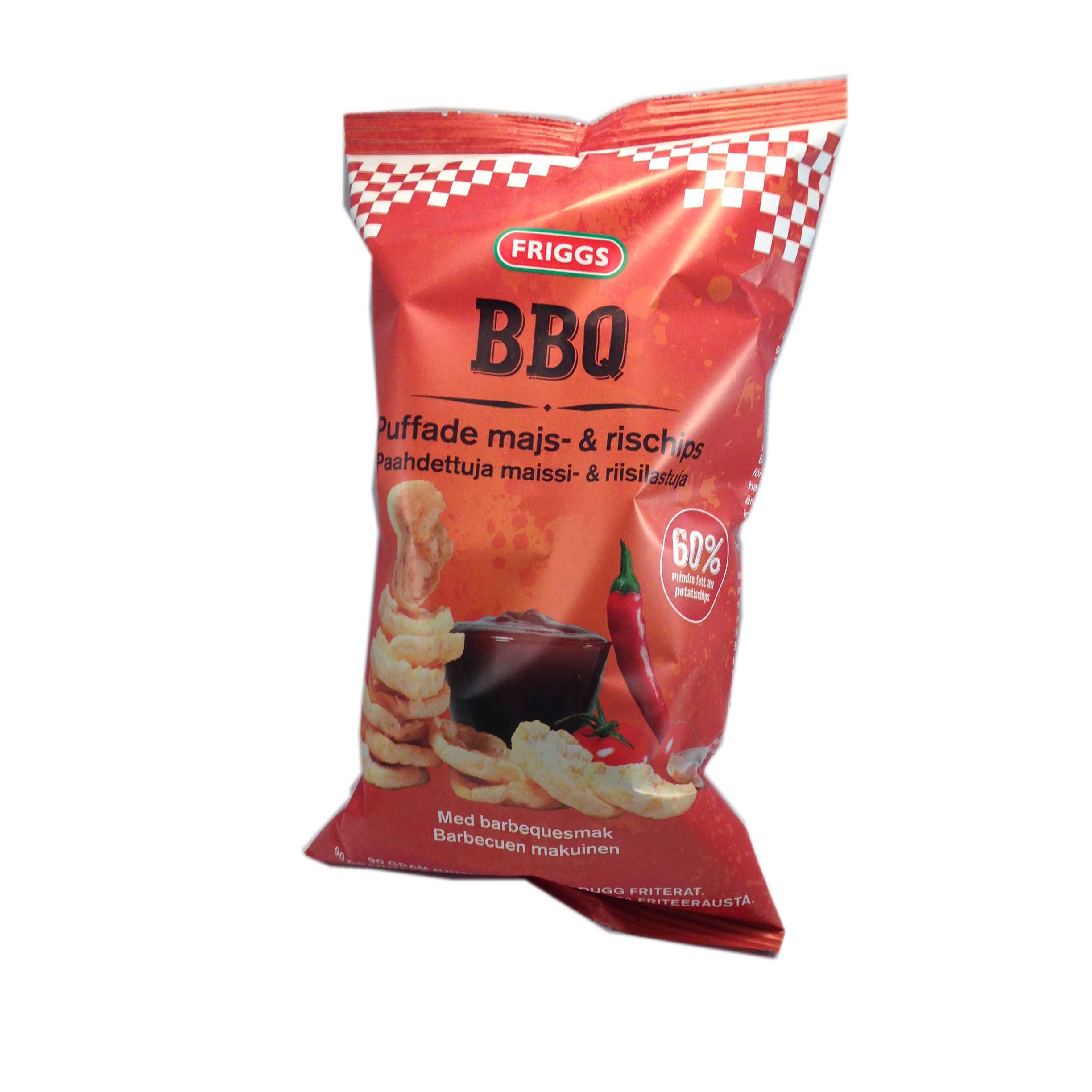 Majs- & rischips BBQ - 70% rabatt