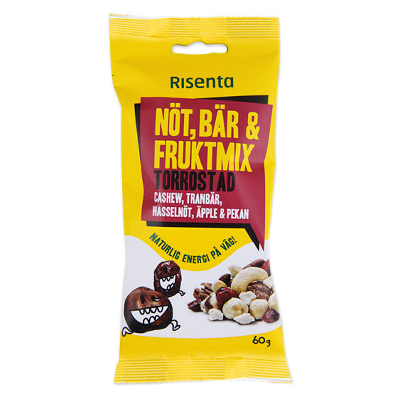 Nöt-, Bär- & Fruktmix Torrostad 60g - 35% rabatt