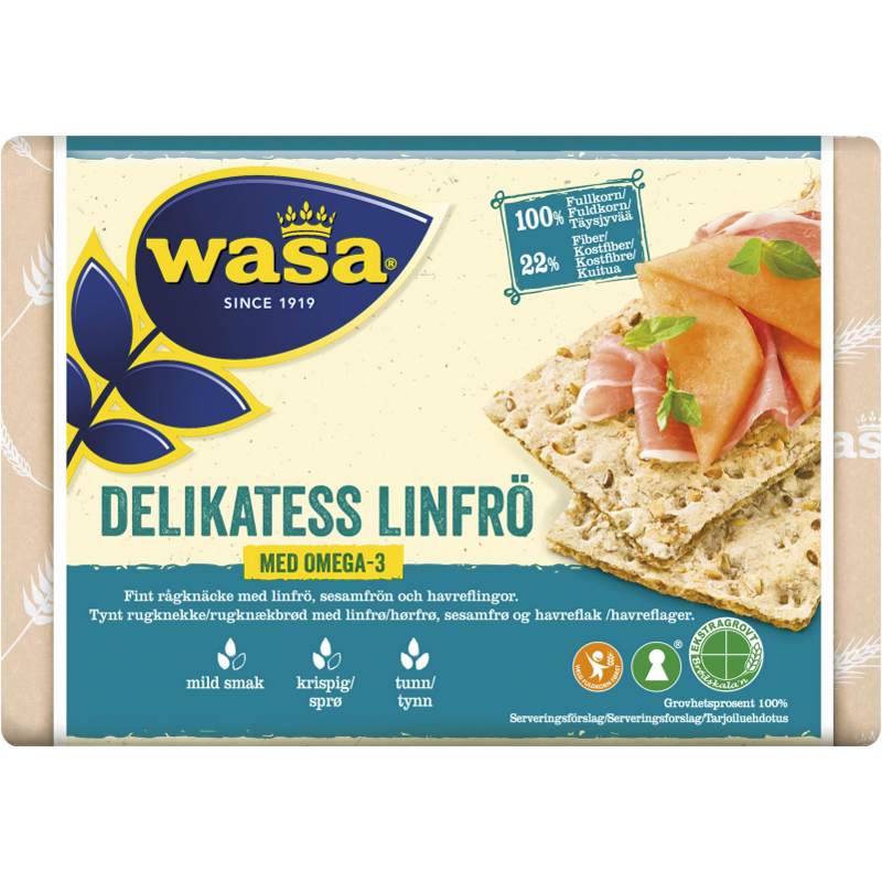 Knäckebröd "Delikatess Linfrö" 285g - 44% rabatt