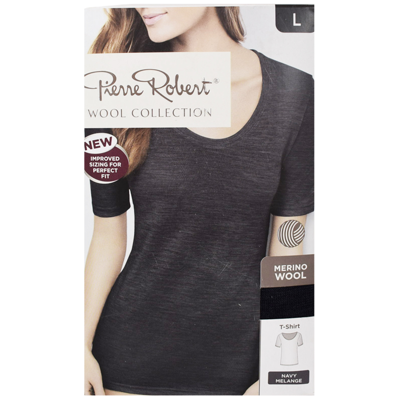 T-shirt "Navy Melange" Large - 54% rabatt