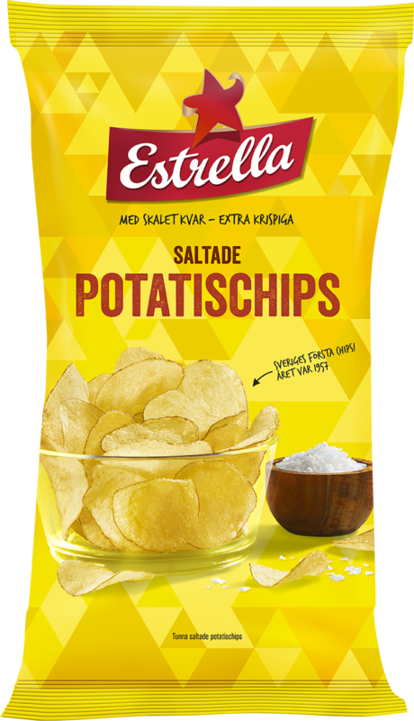 Estrella Potatischips Lättsaltade 40g
