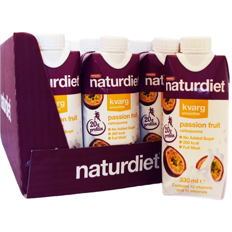 Hel Låda Kvargsmoothie Passionsfrukt 12 x 330ml - 75% rabatt