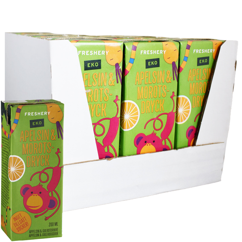 Eko Hel Låda Dryck Apelsin & Morot 15 x 200ml - 58% rabatt