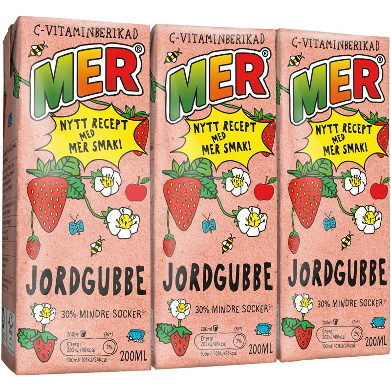 MER Jordgubbe 3-pack - 33% rabatt