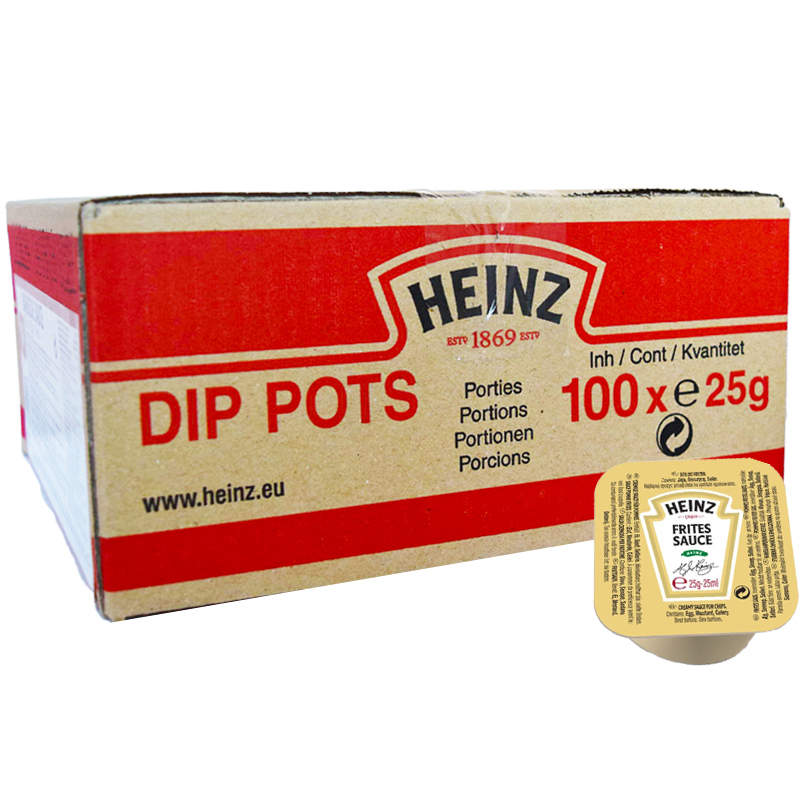 Hel Låda Dipsåser "Frites Sauce" 100 x 25g - 42% rabatt