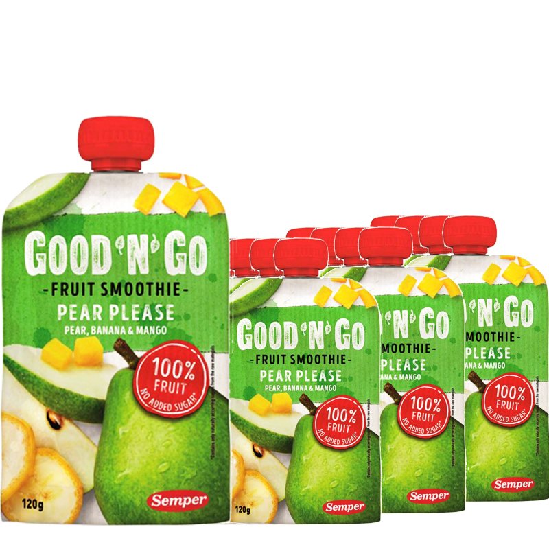 Fruktsmoothie Päron, Banan & Mango 12-pack - 34% rabatt