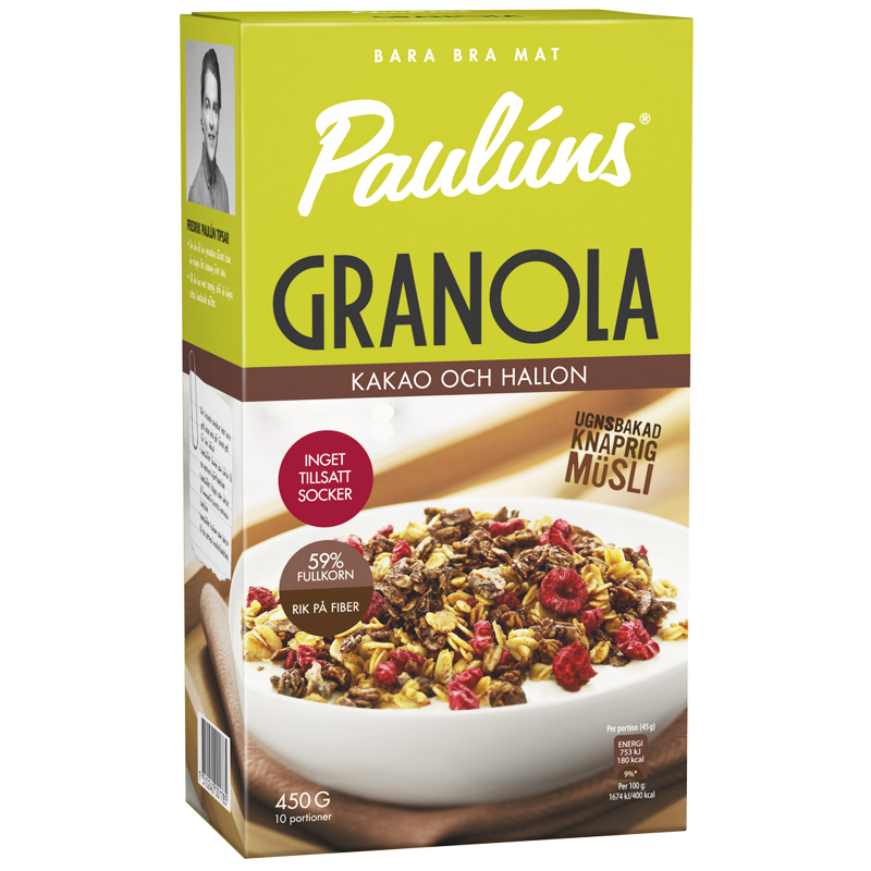 Granola Kakao & Hallon 450g - 27% rabatt