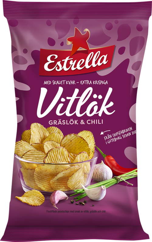 Estrella Gräslök, Vitlök & Chili 175g