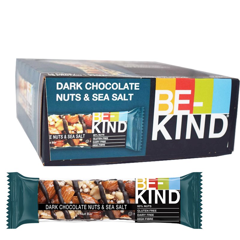 Bar Mörk choklad, nötter & havssalt 12-pack - 64% rabatt