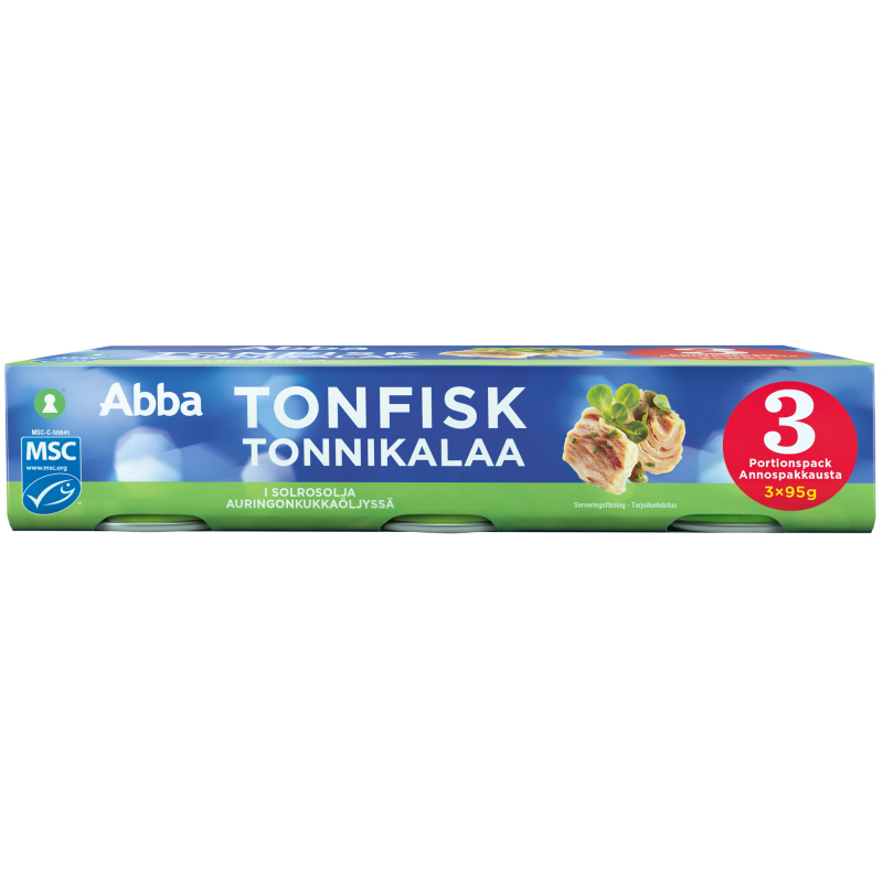 Tonfisk Solrosolja 3 x 95g - 27% rabatt
