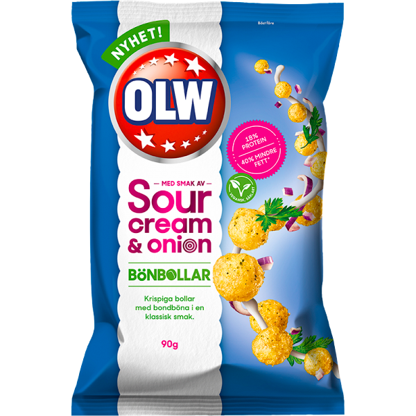 OLW Bönbollar Vegansk Sourcr. Onion 90g
