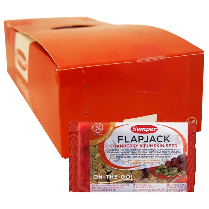 Hel Låda Havrebars Tranbär & Pumpa 8 x 85g - 42% rabatt