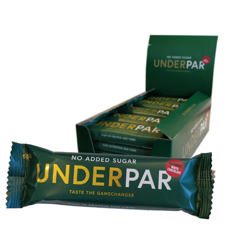 Hel Låda Proteinbars "Raspberry & White Chocolate" 20 x 55g - 60% rabatt