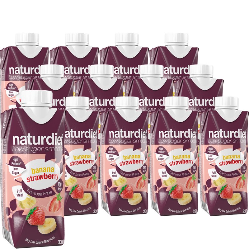 Måltidsersättning Banan & Jordgubb 12-pack - 26% rabatt