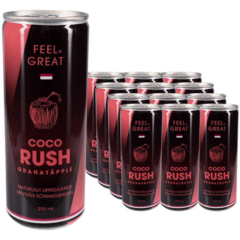 Träningsdryck Coco Rush Granatäpple 12-pack - 60% rabatt