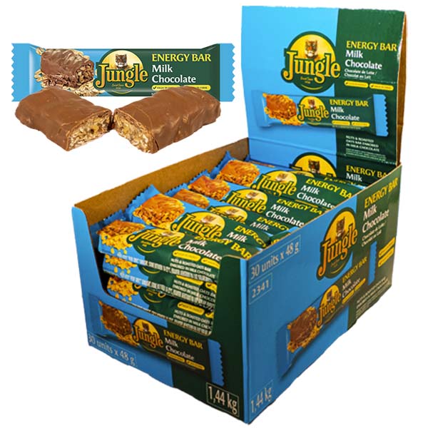 Jungle Energy Bar Milk Choco. 48g x 30st