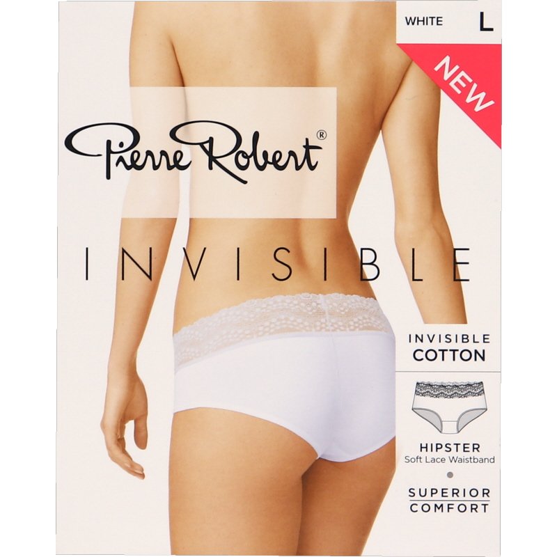 Bomull Hipster Vit Spets Stl L - 62% rabatt
