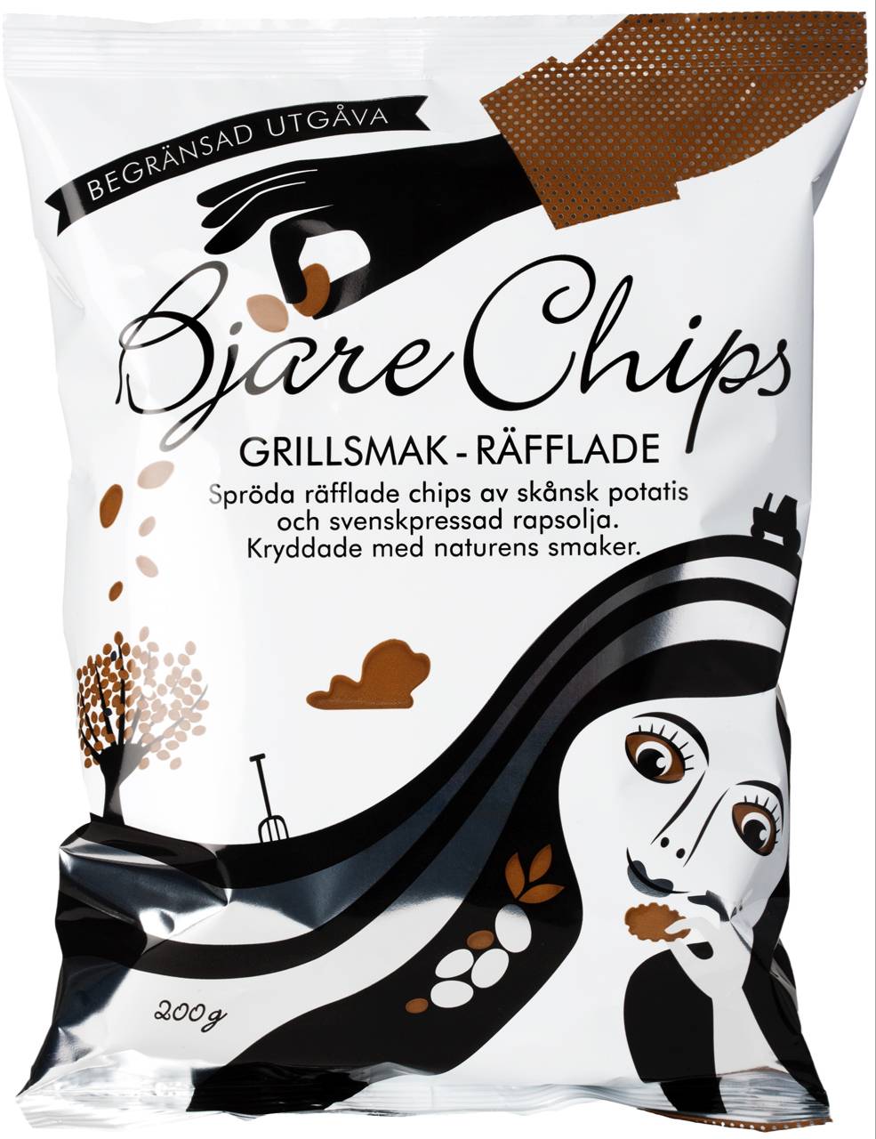 Bjäre Chips Grillsmak 200g