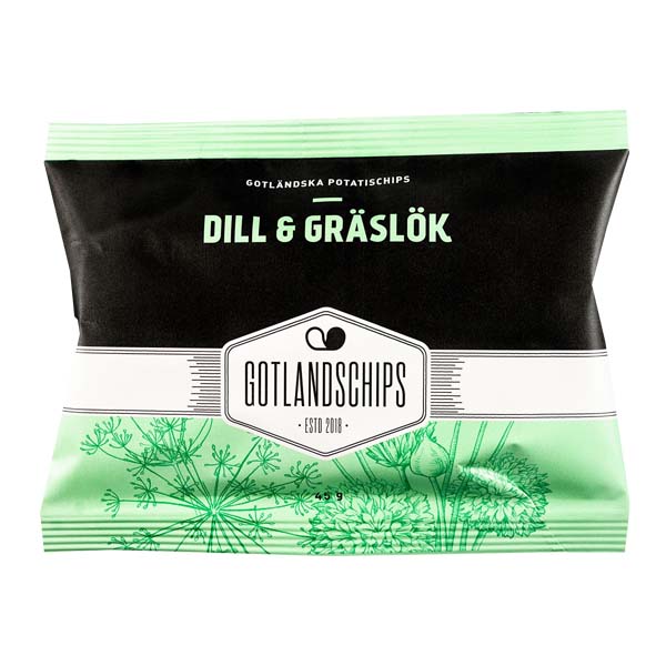 Gotlandschips Dill Gräslök 45g