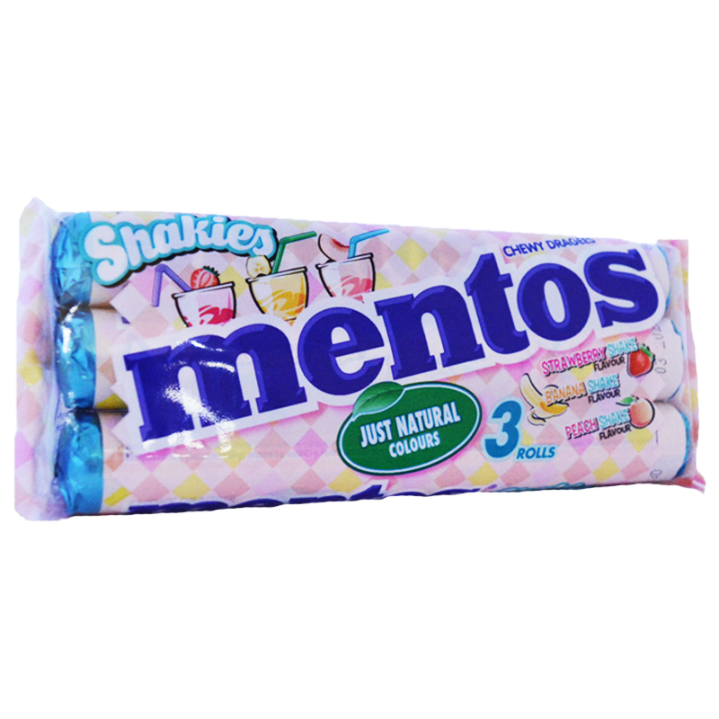 Mentos "Shakies" 3 x 37,5g - 29% rabatt
