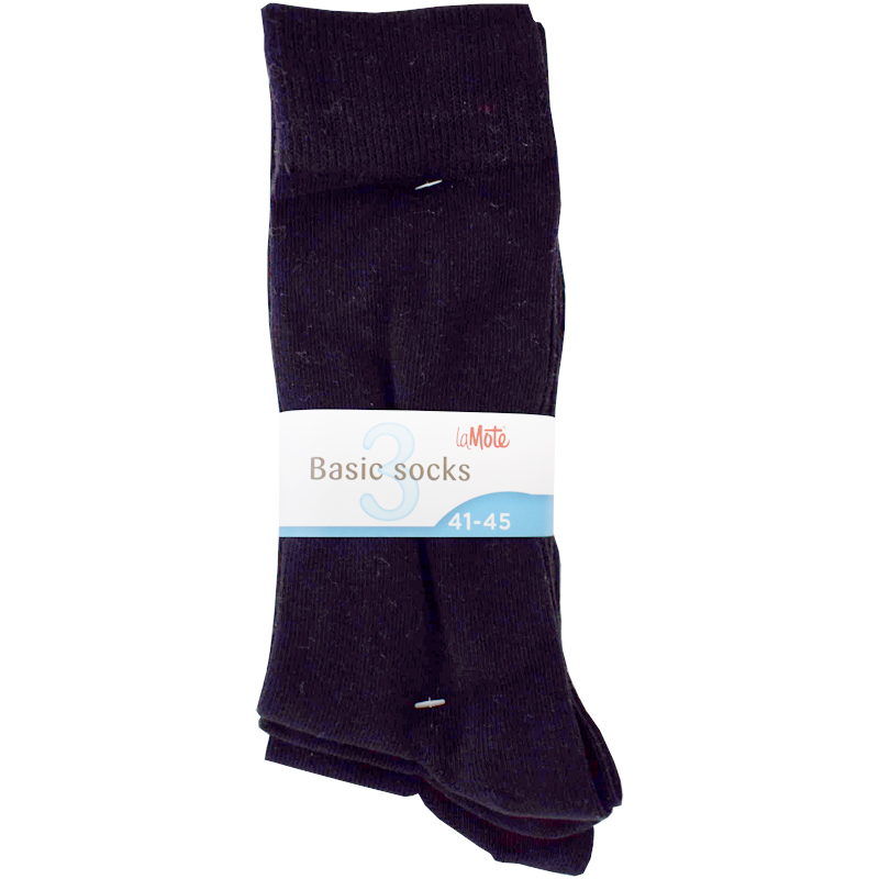 Strumpor Svarta 3-Pack: 41-45 - 52% rabatt