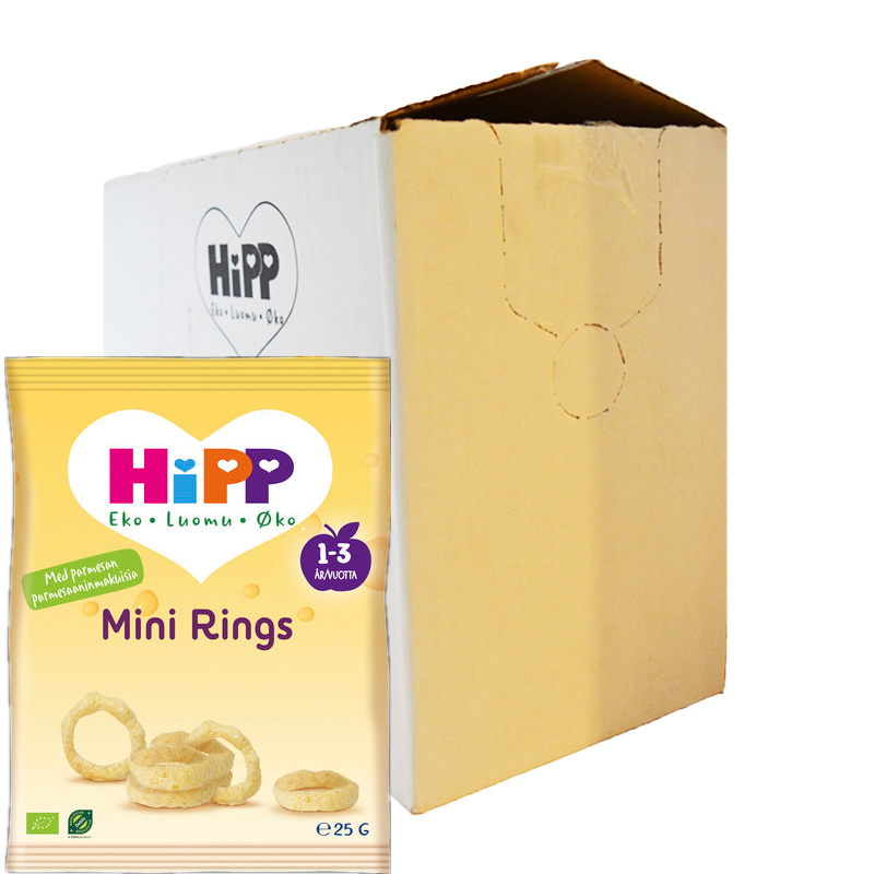 Hel Låda Barnmat "Mini Rings" 7 x 25g - 57% rabatt
