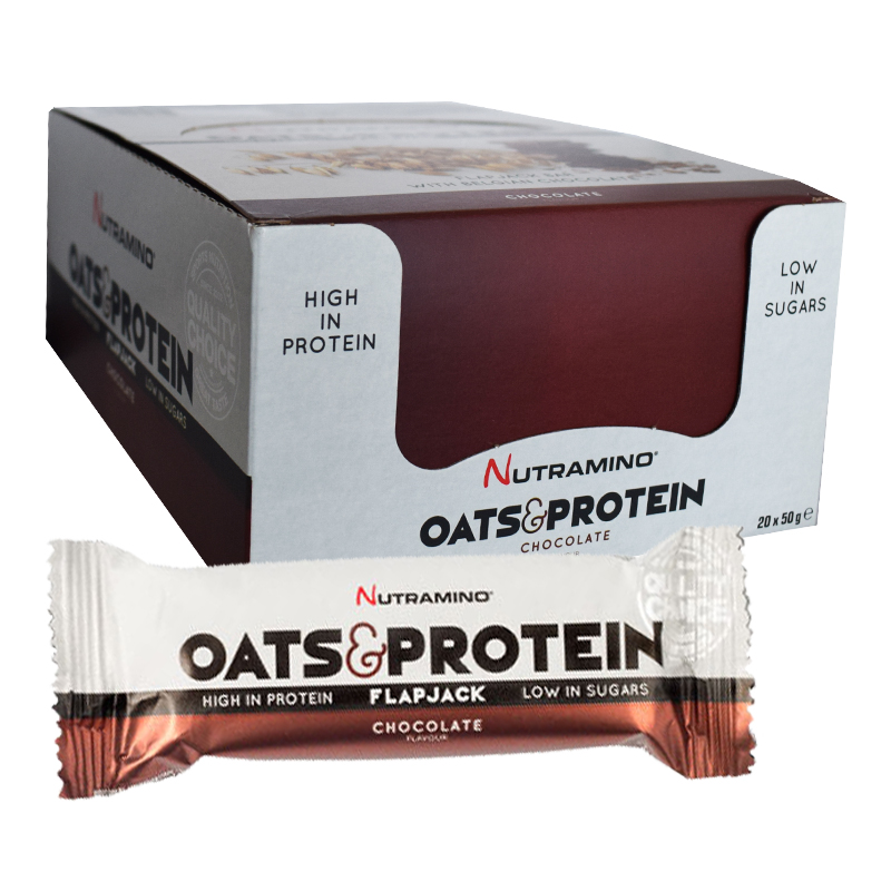 Hel Låda Proteinbars "Flapjack Chocolate" 20 x 50g - 79% rabatt