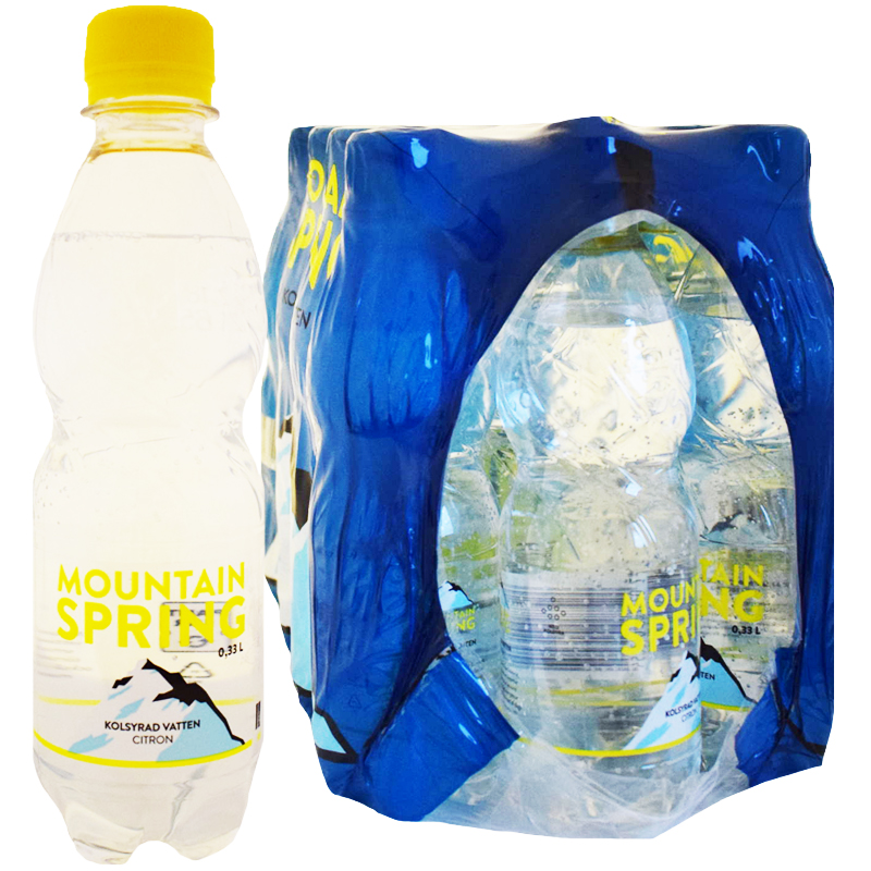Kolsyrat Vatten Citron "Mountain Spring" 12 x 33cl - 51% rabatt