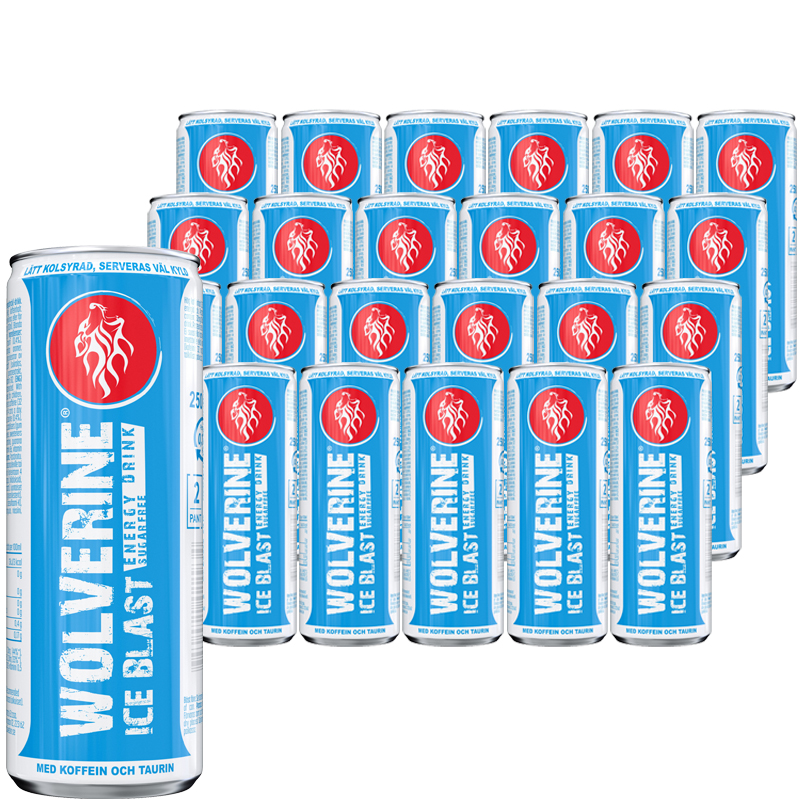 Wolverine Energy Drink Ice Blast 24-pack - 41% rabatt