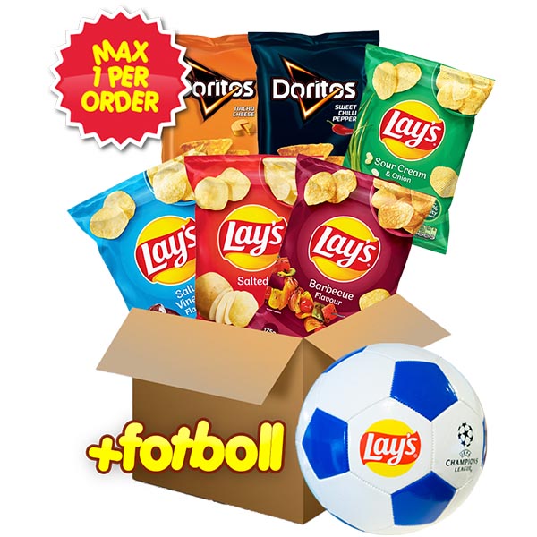 Lay's Doritos 6 påsar + Fotboll