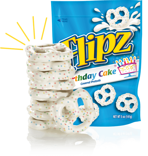 Pretzel Flipz Birthday Cake 141gram