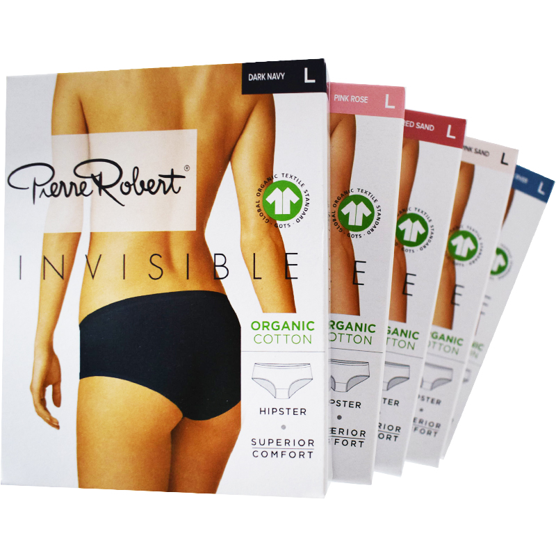 Trosor Hipster Invisible Bomull L Mix 5-pack - 69% rabatt