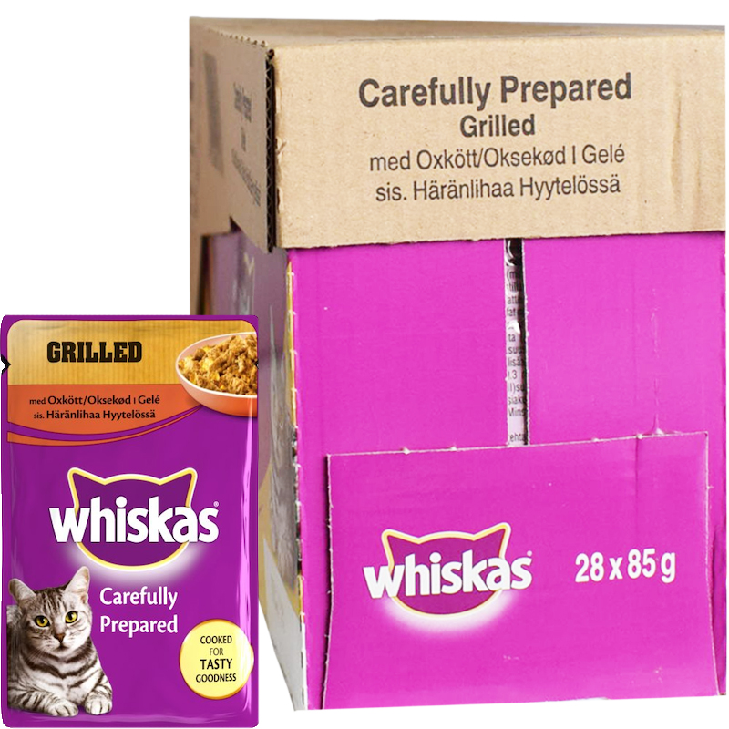 Hel Låda Kattmat "Grilled" 28 x 85g - 38% rabatt