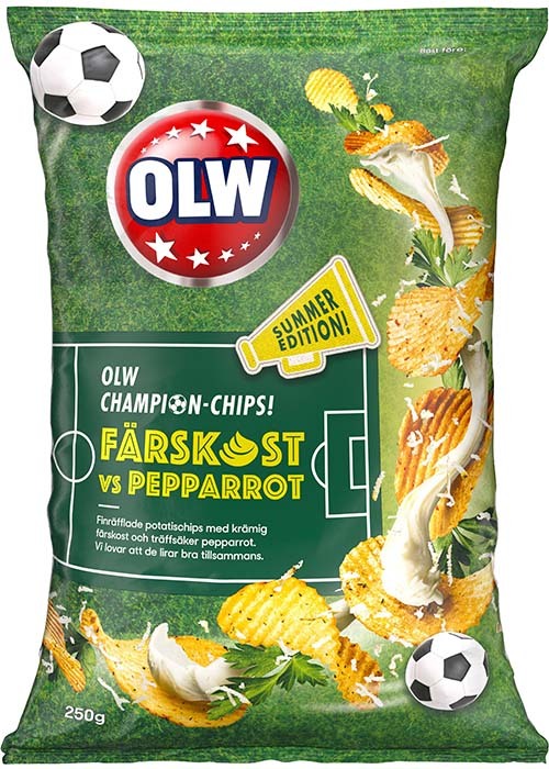 OLW Färskost VS Pepparrot Chips 250g