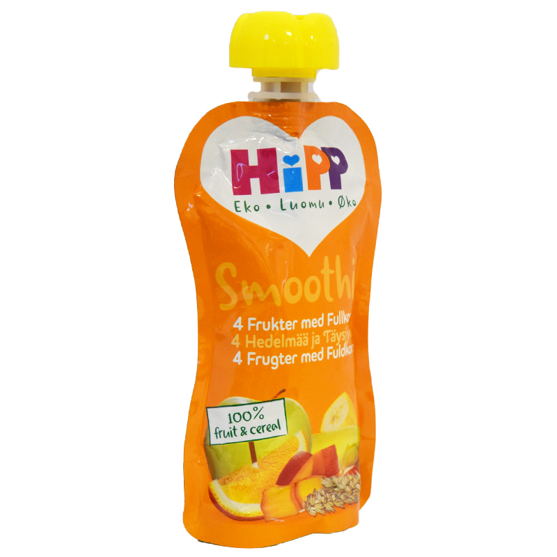 Barnmat Smoothie 4 Frukter Med Fullkorn - 20% rabatt