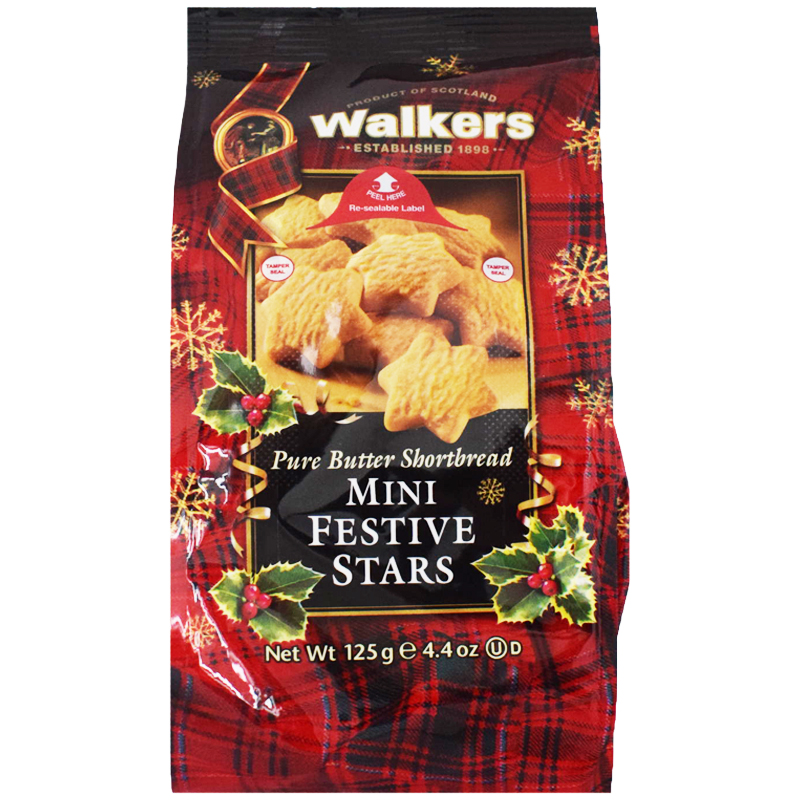Smörkakor "Festive Stars" 125g - 68% rabatt