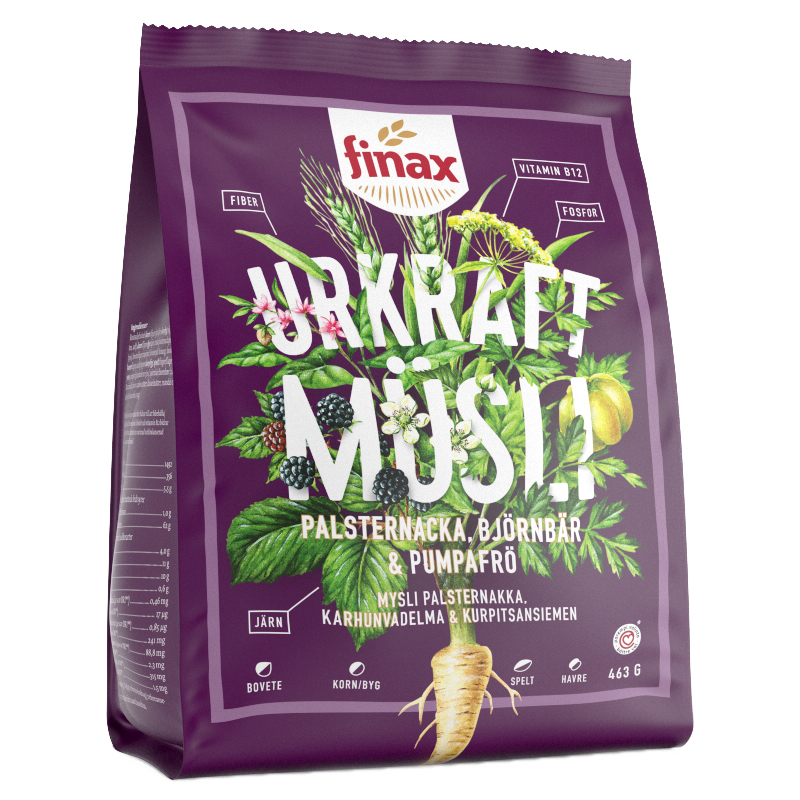Müsli Palsternacka, Björnbär & Pumpa 463g - 57% rabatt