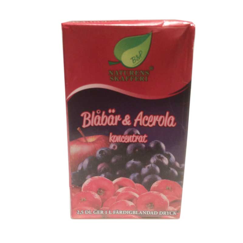 Dryck, Blåbär & Acerola, koncentrat - 95% rabatt
