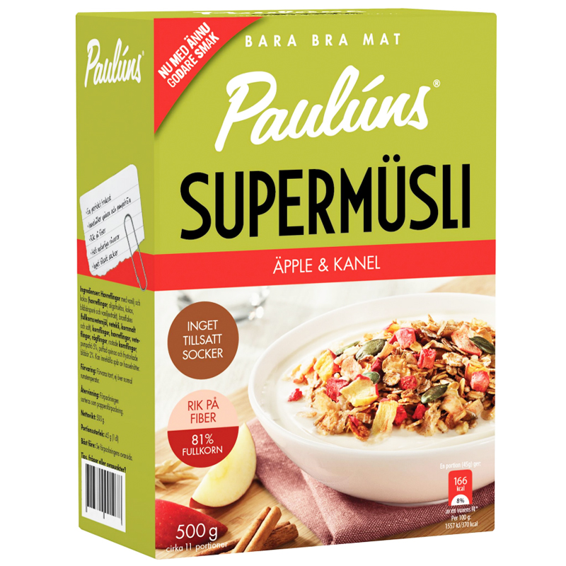 Müsli Äpple & Kanel - 32% rabatt