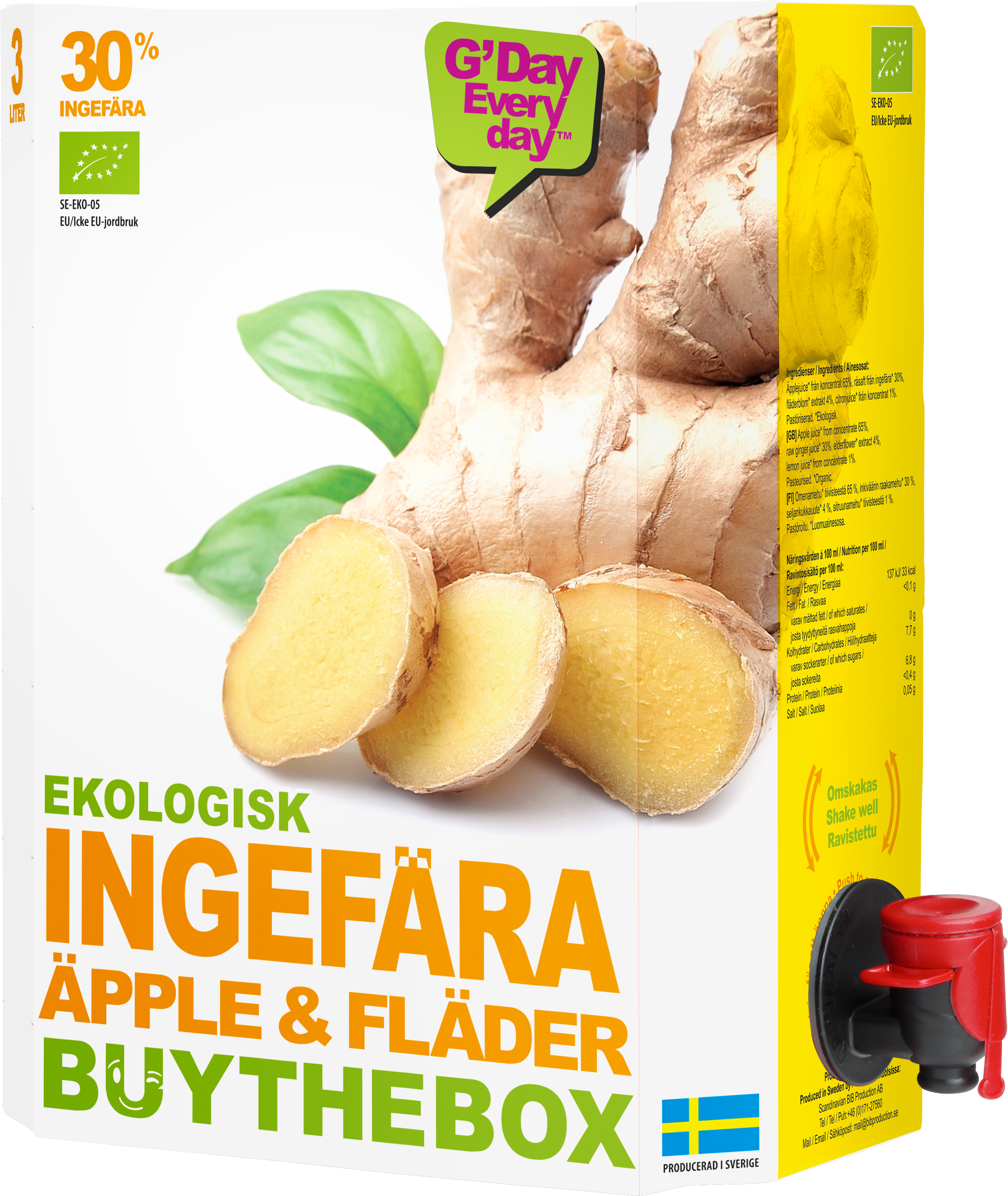 Eko Juicedryck Ingefära - 20% rabatt
