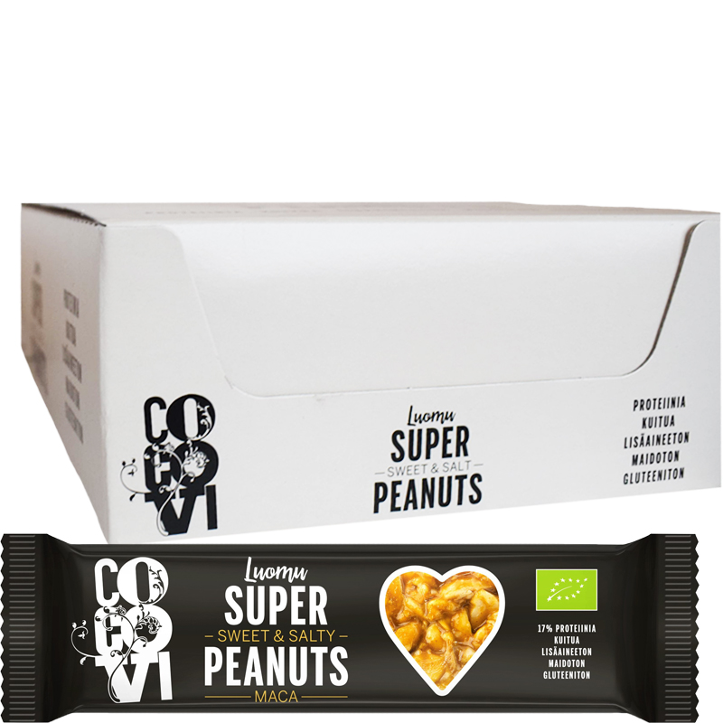 Eko Hel Låda Jordnöts- & Mandelbar "Maca" 24 x 40g - 78% rabatt