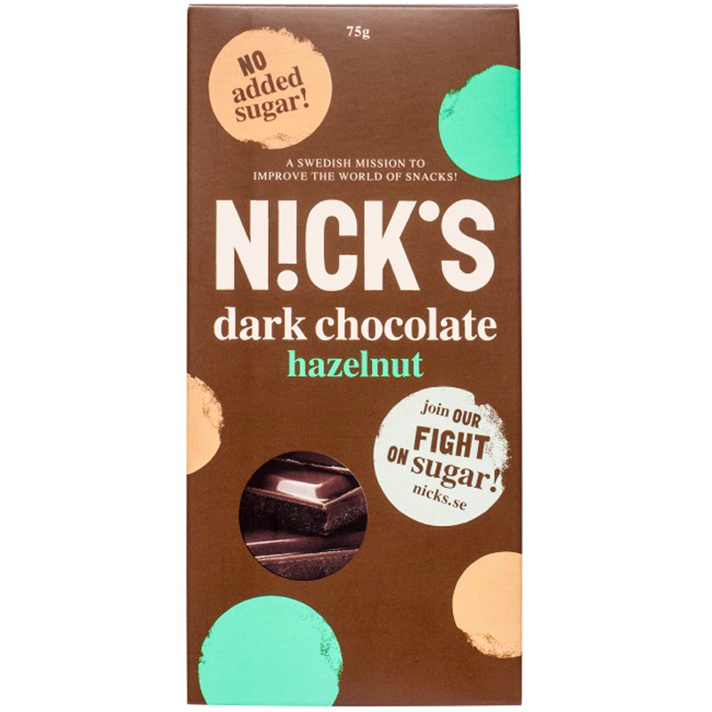 Mörk Choklad "Hazelnut" 75g - 38% rabatt